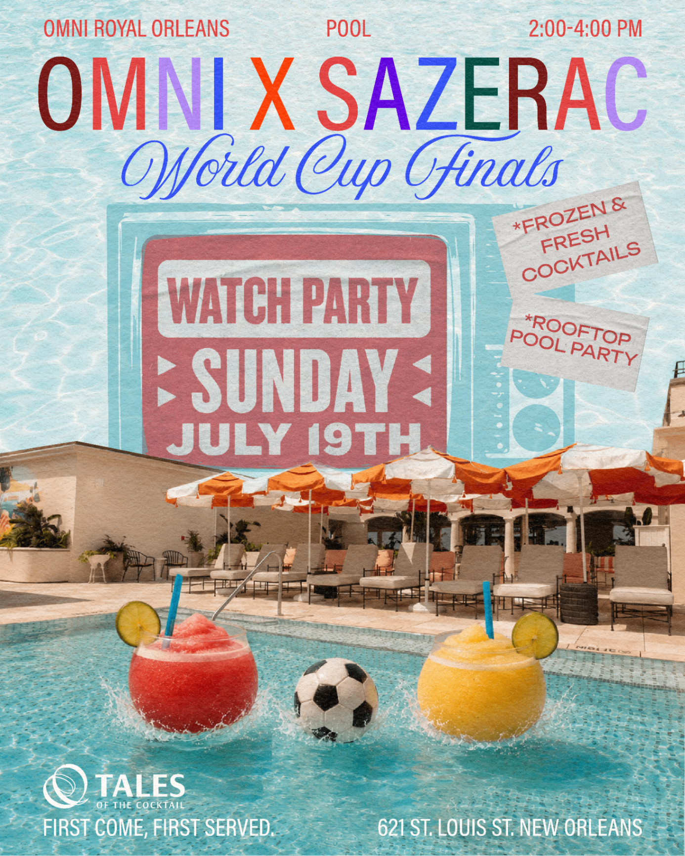 World Cup Finals Rooftop Pool Party